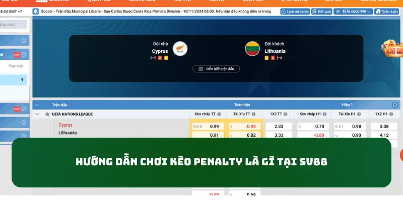 Hướng dẫn chơi kèo penalty là gì tại SV88